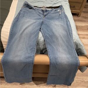 Knox Rose Blue Straight Leg Jeans with Soft Denim